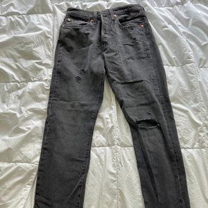 Levi's Black Distressed Vintage Jeans